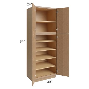 Vienna Rift Oak 30x24x84 Pantry Cabinet