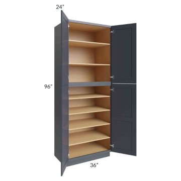 Midtown Indigo Shaker 36x24x96 Pantry Cabinet