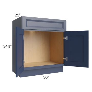 Bayville Blue 30" Vanity Sink Base Cabinet