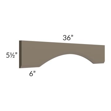 Tuscan Stone 36" Arched Valance