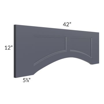 42" Arched Recessed Panel Valance (Trimmable)