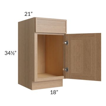 Vienna Rift Oak 18" Vanity Base Cabinet