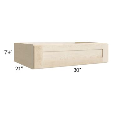 Unfinished Shaker 30" Knee Drawer 