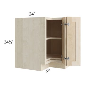 Unfinished Shaker 33" Lazy Susan Base Cabinet 