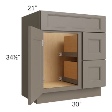 Tuscan Stone 30" Vanity Sink and Drawer Combo (Drawers on Right)