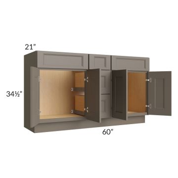 Tuscan Stone 60" Vanity Sink and Drawer Combo