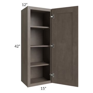 Natural Grey Shaker 15x42 Wall Cabinet