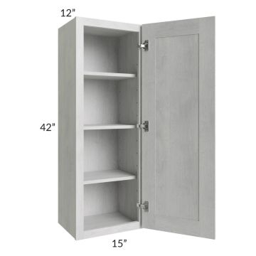 Heather Grey Shaker 15x42 Wall Cabinet