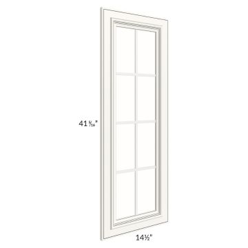 Signature Vanilla 15x42 Mullion Glass Door Only with Glass Included