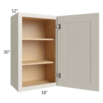 Asheville Cloud Shaker 18x30 Wall Cabinet