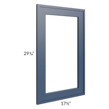 Portland Navy Blue 18x30 Glass Door Only with Glass Included