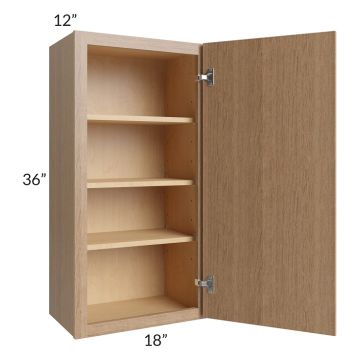 Vienna Rift Oak 18x36 Wall Cabinet