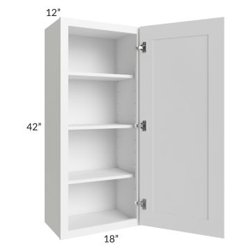 Providence White 18x42 Wall Cabinet