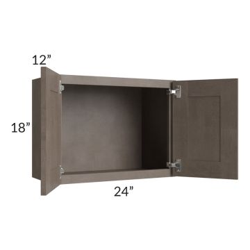 Natural Grey Shaker 24x18 Wall Cabinet