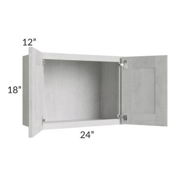 Heather Grey Shaker 24x18 Wall Cabinet 