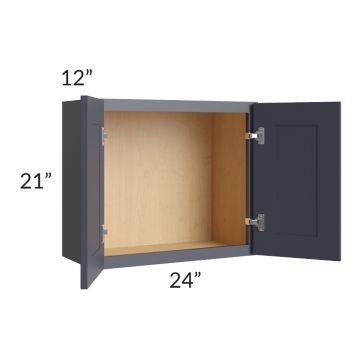 Midtown Indigo Shaker 24x21 Wall Cabinet