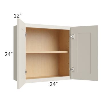 Asheville Cloud Shaker 24x24 Wall Cabinet