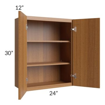 Portland Walnut 24x30 Wall Cabinet