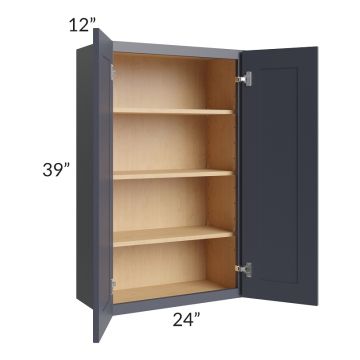 Midtown Indigo Shaker 24x39 Wall Cabinet