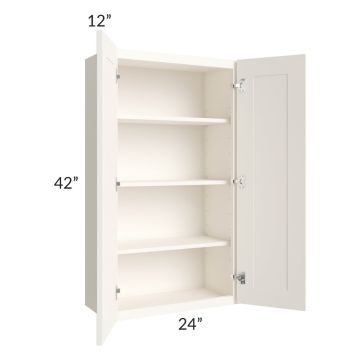Signature Vanilla Glaze 24x42 Wall Cabinet