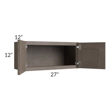 Natural Grey Shaker 27x12 Wall Cabinet