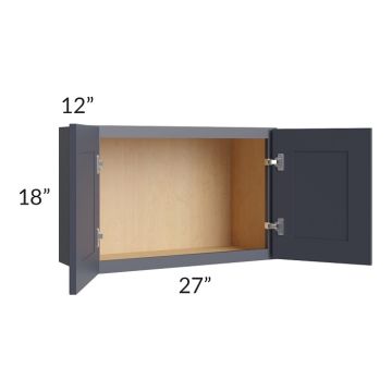 Midtown Indigo Shaker 27x18 Wall Cabinet