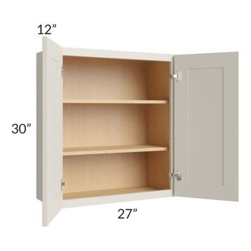 Asheville Cloud Shaker 27x30 Wall Cabinet