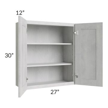 Heather Grey Shaker 27x30 Wall Cabinet - Out of stock through April