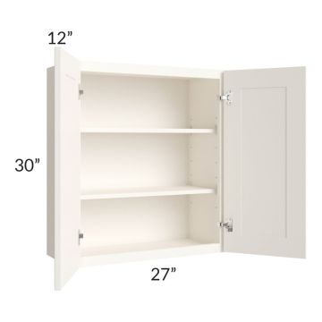 Signature Vanilla Glaze 27x30 Wall Cabinet