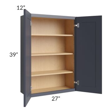 Midtown Indigo Shaker 27x39 Wall Cabinet