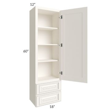 Signature Vanilla 18x60 Wall Cabinet with 2 Drawers
