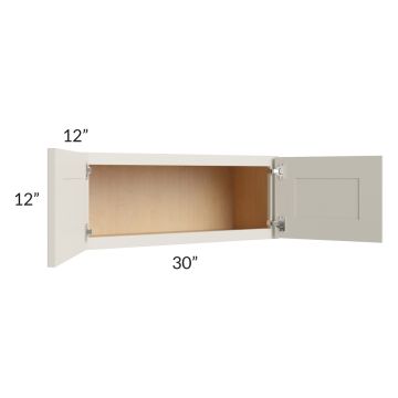 Asheville Cloud Shaker 30x12 Wall Cabinet