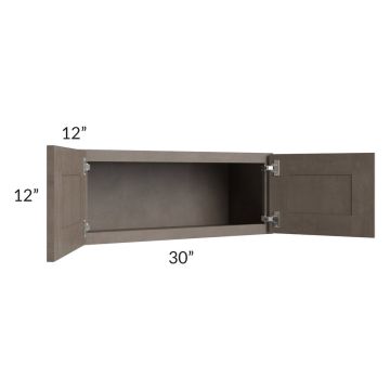 Natural Grey Shaker 30x12 Wall Cabinet