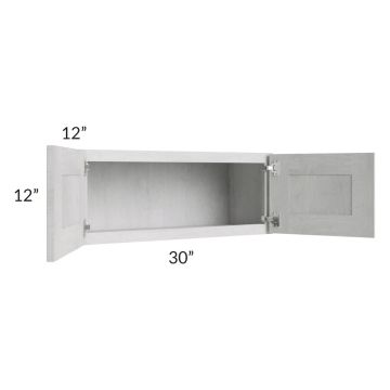 Heather Grey Shaker 30x12 Wall Cabinet