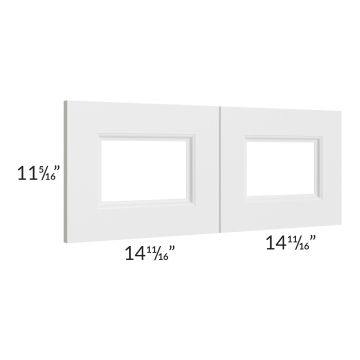 Providence White 30x12 Glass Door Only with Glass Included
