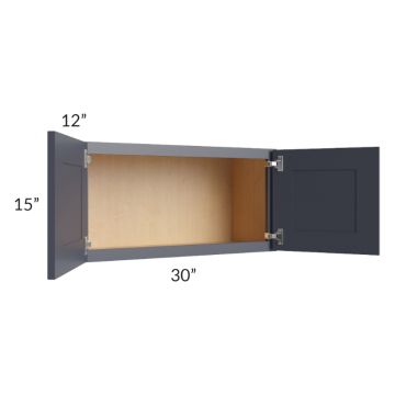 Midtown Indigo Shaker 30x15 Wall Cabinet