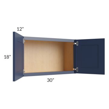 Bayville Blue 30x18 Wall Cabinet
