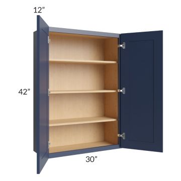 Bayville Blue 30x42 Wall Cabinet