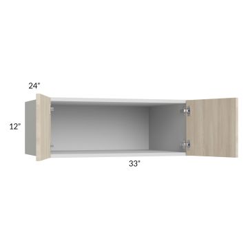 Milan Natural 33x12x24 Wall Cabinet