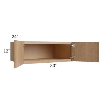 Vienna Rift Oak 33x12x24 Wall Cabinet