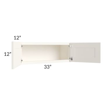 Signature Vanilla Glaze 33x12 Wall Cabinet