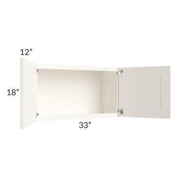 Signature Vanilla Glaze 33x18 Wall Cabinet