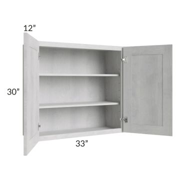 Heather Grey Shaker 33x30 Wall Cabinet