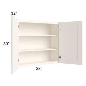 Signature Vanilla Glaze 33x30 Wall Cabinet