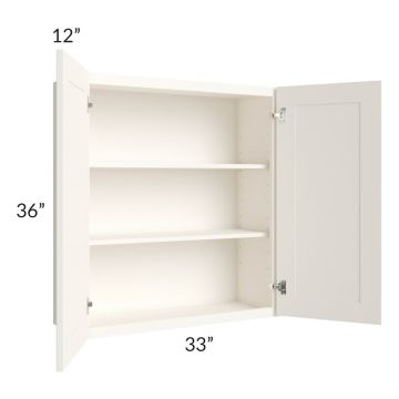 Signature Vanilla Glaze 33x36 Wall Cabinet 