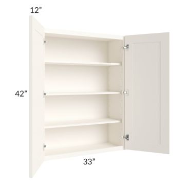 Signature Vanilla Glaze 33x42 Wall Cabinet