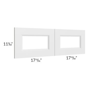 Providence White 36x12 Glass Door Only with Glass Included