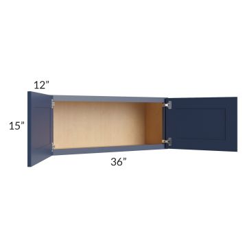 Bayville Blue 36x15 Wall Cabinet