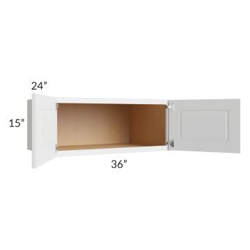 Charlotte White 36x15x24 Wall Cabinet 