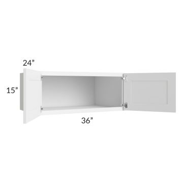 Providence White 36x15x24 Wall Cabinet